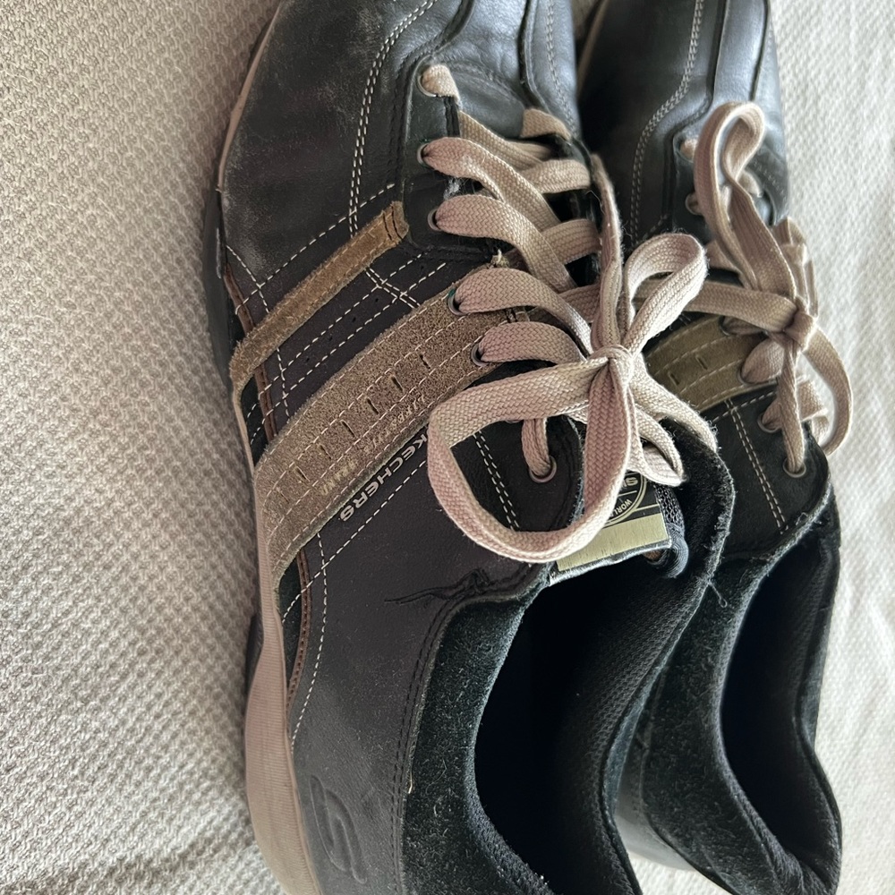 Skechers Mens Leather Upper Shoe /sz13